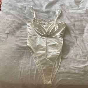 silk cowl neck line bodysuit - never worn